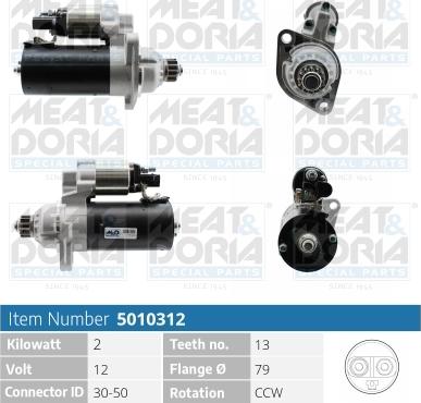 Meat & Doria 5010312 - Starter car-mod.net
