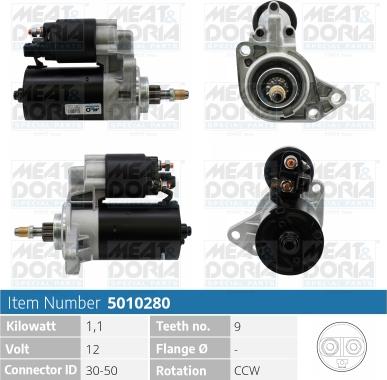 Meat & Doria 5010280 - Starter car-mod.net