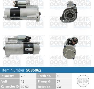 Meat & Doria 5035062 - Starter car-mod.net
