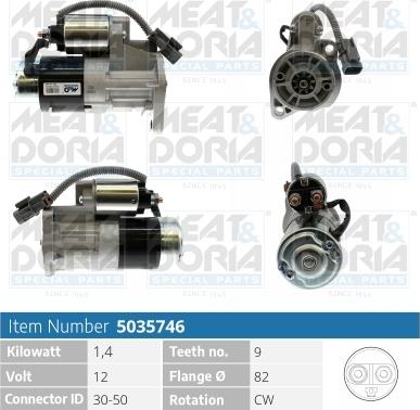 Meat & Doria 5035746 - Starter car-mod.net