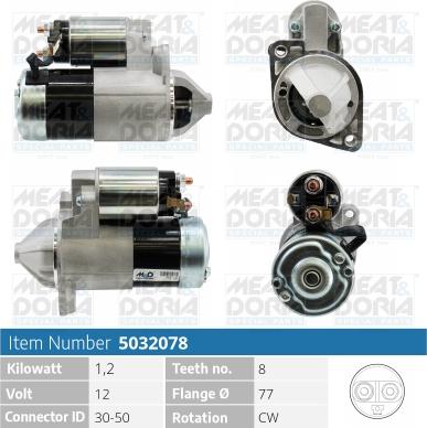 Meat & Doria 5032078 - Starter car-mod.net