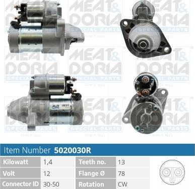 Meat & Doria 5020030R - Starter car-mod.net