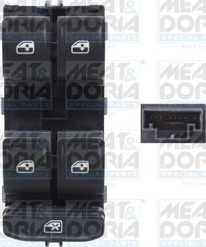 Meat & Doria 26482 - Switch, window regulator car-mod.net
