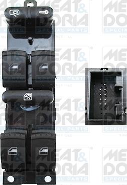 Meat & Doria 26345 - Switch, window regulator car-mod.net
