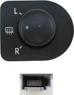 Meat & Doria 206027 - Switch, mirror adjustment car-mod.net
