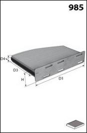 Mecafilter EAR7127 - Filter, interior air car-mod.net