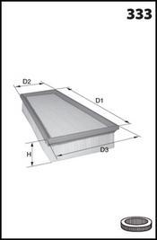 Mecafilter ELP9682 - Engine Air Filter car-mod.net