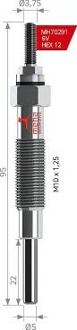 MEHA AUTOMOTIVE MH70291 - Glow Plug car-mod.net