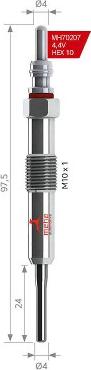 MEHA AUTOMOTIVE MH70207 - Glow Plug car-mod.net
