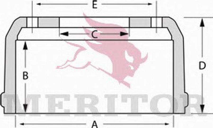 Meritor MBD1023 - Brake Drum car-mod.net