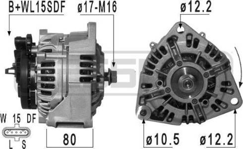 Messmer 209019 - Alternator car-mod.net