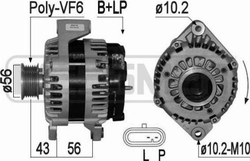 Messmer 209135 - Alternator car-mod.net