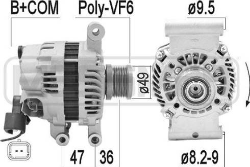 Messmer 209354A - Alternator car-mod.net