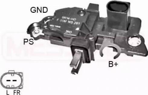 Messmer 215990 - Voltage regulator, alternator car-mod.net