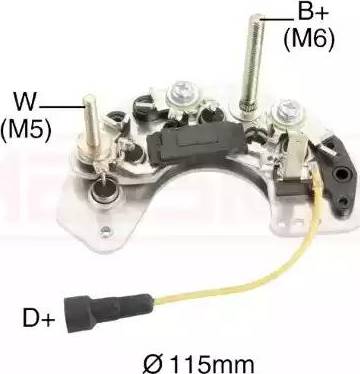 Messmer 215498 - Rectifier, alternator car-mod.net