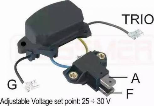 Messmer 216008 - Voltage regulator, alternator car-mod.net