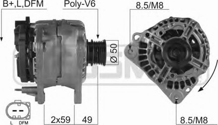 Messmer 210138 - Alternator car-mod.net