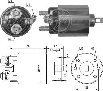Messmer ZM410 - Solenoid Switch, starter car-mod.net