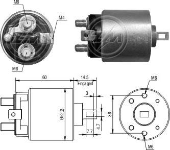 Messmer ZM411 - Solenoid Switch, starter car-mod.net