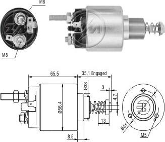 Messmer ZM476 - Solenoid Switch, starter car-mod.net