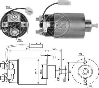 Messmer ZM696 - Solenoid Switch, starter car-mod.net