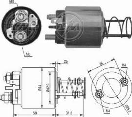 Messmer ZM1594 - Solenoid Switch, starter car-mod.net