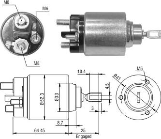 Messmer ZM1371 - Solenoid Switch, starter car-mod.net