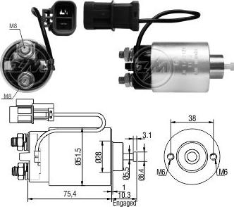 Messmer ZM1792 - Solenoid Switch, starter car-mod.net