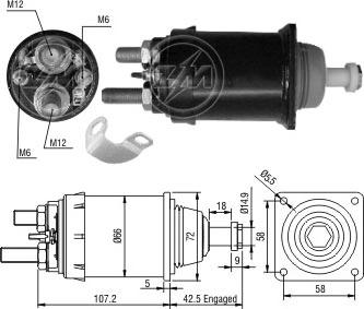 Messmer ZM836 - Solenoid Switch, starter car-mod.net