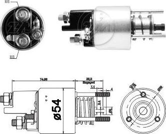 Messmer ZM3397 - Solenoid Switch, starter car-mod.net