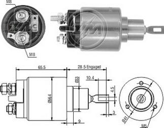 Messmer ZM2573 - Solenoid Switch, starter car-mod.net