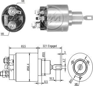 Messmer ZM773 - Solenoid Switch, starter car-mod.net