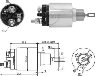 Messmer ZM7773 - Solenoid Switch, starter car-mod.net