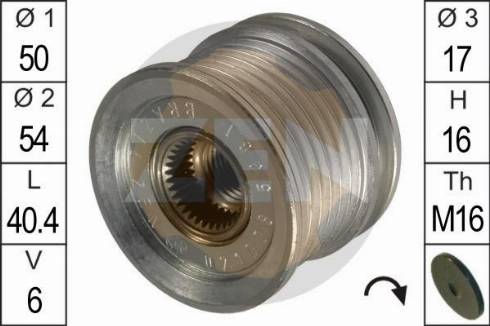 Messmer ZN5381 - Pulley, alternator, freewheel clutch car-mod.net
