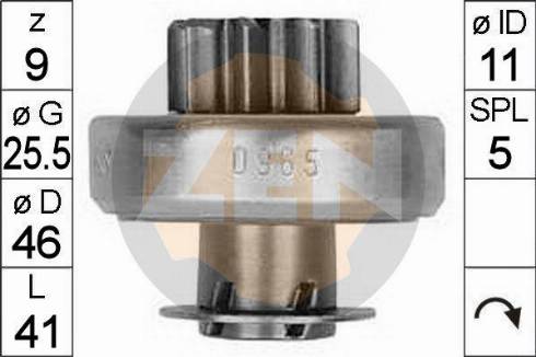 Messmer ZN0965 - Bendix, starter pinion car-mod.net