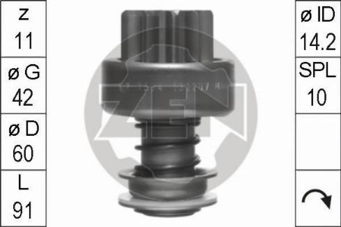 Messmer ZN1594 - Bendix, starter pinion car-mod.net