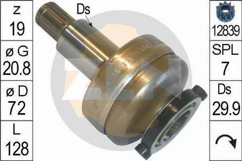 Messmer ZN1658 - Bendix, starter pinion car-mod.net