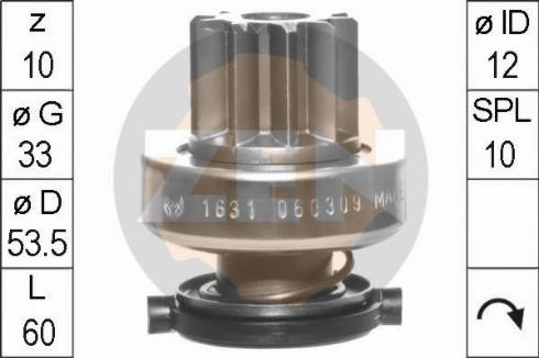 Messmer ZN1631 - Bendix, starter pinion car-mod.net