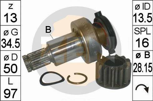 Messmer ZN1826 - Bendix, starter pinion car-mod.net
