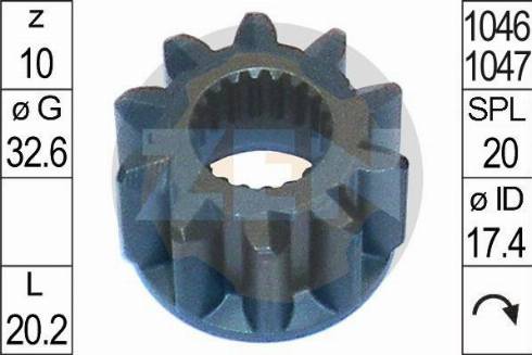 Messmer ZN12812 - Bendix, starter pinion car-mod.net