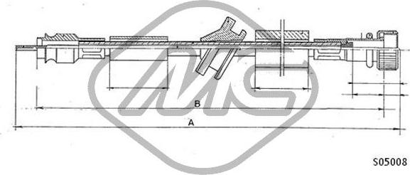 Metalcaucho 80918 - Tacho Shaft car-mod.net