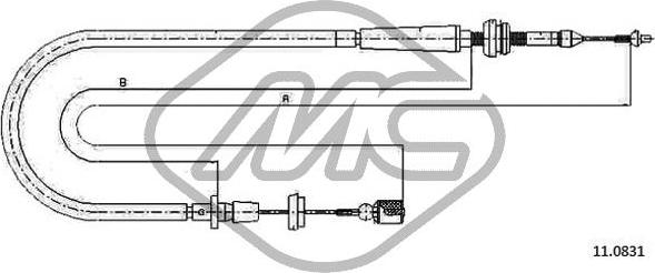 Metalcaucho 83832 - Accelerator Cable car-mod.net
