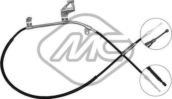 Metalcaucho 83742 - Cable, parking brake car-mod.net