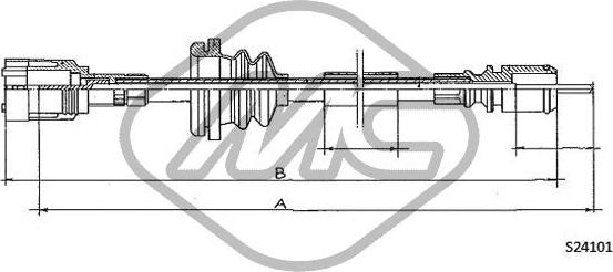 Metalcaucho 82976 - Tacho Shaft car-mod.net