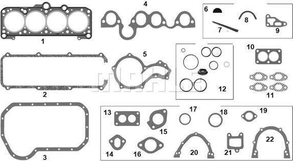 METAL LEVE J&RM-1853/4 - Full Gasket Set, engine car-mod.net