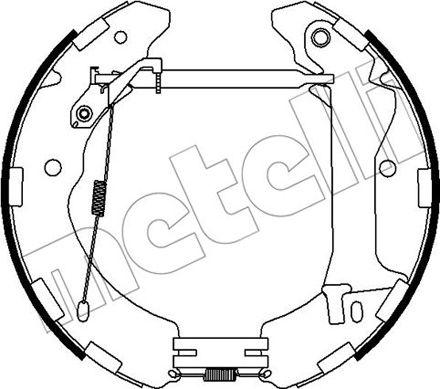 Metelli 51-0494 - Drum Brake Shoe Set car-mod.net