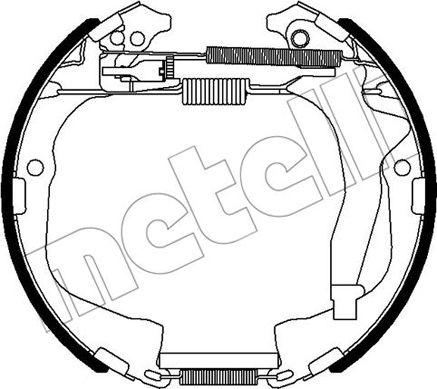 Metelli 51-0495 - Drum Brake Shoe Set car-mod.net