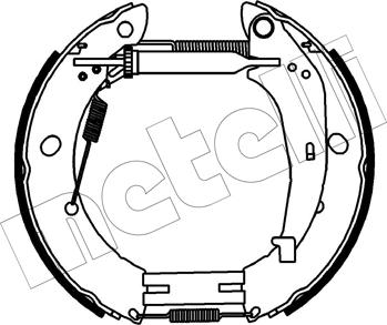 Metelli 51-0539 - Drum Brake Shoe Set car-mod.net