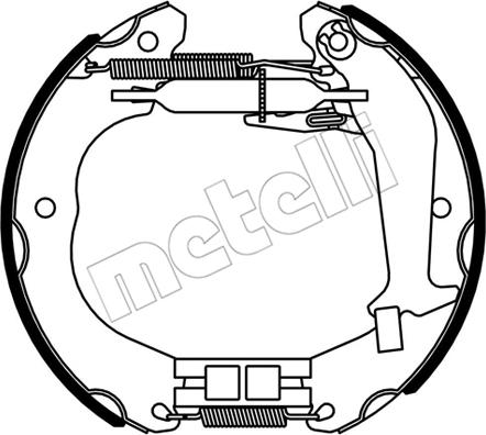 Metelli 51-0533 - Drum Brake Shoe Set car-mod.net