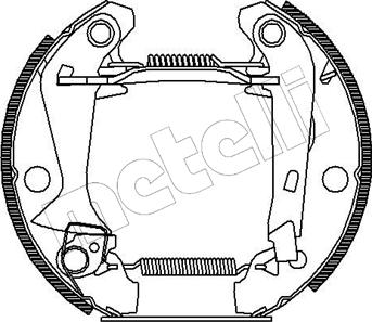 Metelli 51-0043 - Drum Brake Shoe Set car-mod.net